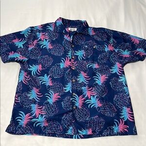 Uzzi Amphibious Gear Pineapple Short Sleeve Button Down